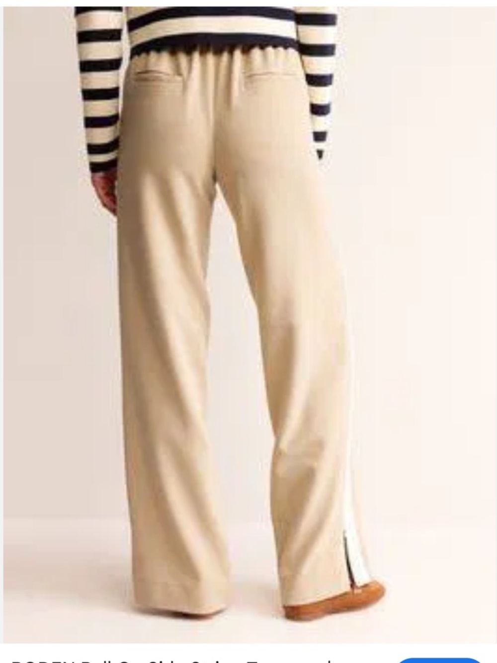 Boden Pull on Side Stripe Trousers Size 6R - Picture 3 of 15